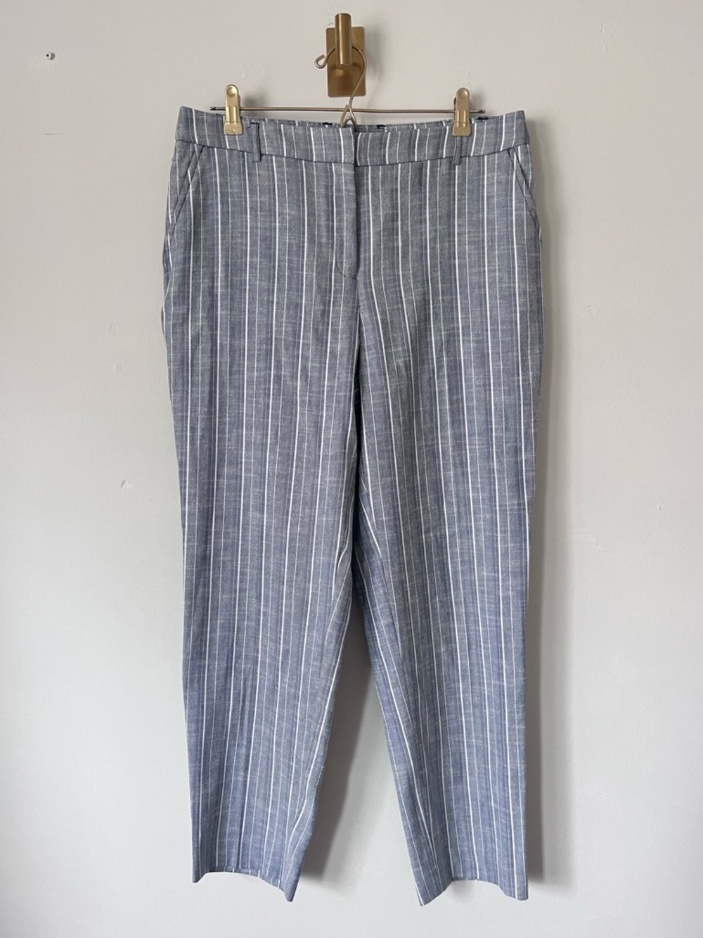 Anne Klein Gray minimalist neutral office  women's  Dress Pants size 8